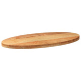 Table Top Light Brown 100x50x4 cm Solid Wood Oak Oval 4009050