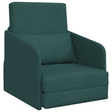 Sofa Bed Dark Green 65 x 80 x 83 cm Fabric 4106641