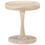 ZNTS Side Table Ø40x45 cm Solid Mango Wood 320600