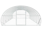 Chicken Coop Silver 1000 x 300 x 200 cm Galvanised Steel 3434694