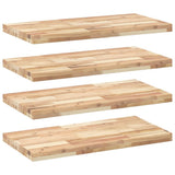 Floating Shelves 4 pcs 100x40x4 cm Untreated Solid Wood Acacia 3279482