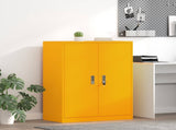 Storage Cabinet Mustard Yellow 80 x 40 x 105 cm Steel 891691