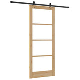 Sliding Door ORKDAL Natural and Black 86 x 211 cm 3332201