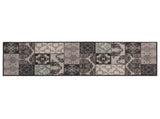 Kitchen Rug Black Mosaic 300 x 60 cm 100% Polyamide Washable 42045718