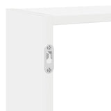 Wall Cube Shelf 7 Compartments White Engineered Wood 860022