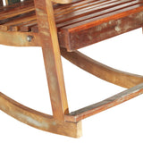 Garden Rocking Chair Solid Reclaimed Wood 285882