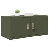 Storage Cabinet Olive Green 90 x 40 x 40 cm Steel 891632