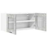 Hanging Cabinet Concrete Grey and White 80 x 31 x 40 cm 884232