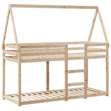 Bunk Bed without Mattress 90x200 cm Solid Wood Pine 3282079