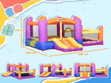 Kids Bouncy Castle House Inflatable Trampoline Slide Water Pool 3 in 1 with Blower for Kids Age 3-8 T3398P348066