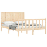 Bed Frame without Mattress Small Double Solid Wood Pine 3192591