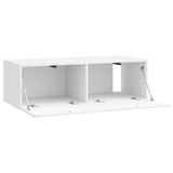 Wall-Mounted TV Cabinet High Gloss White 98 x 41 x 30 cm 898529