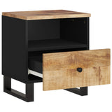 Bedside Cabinets 2 pcs Solid Wood Mango&Engineered Wood 350649
