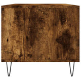 Coffee Table Smoked Oak 90x49x45 cm Engineered Wood 831025