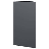 Garden Planter Anthracite Triangular 40x34.5x75 cm Steel 851161