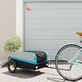 Bike Trailer Black and Blue 30 kg Iron 94037