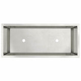 Raised Garden Planter Silver 60 x 26 x 45 cm Stainless steel 865887