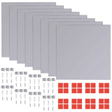 Frameless Mirror Tiles Glass 16 pcs 20.5 cm 3051482