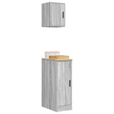 Garage Cabinets 2 pcs Grey Sonoma Engineered Wood 3328292