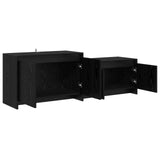 TV Cabinet 147 x 35 x 50 cm Black Oak Engineered Wood 8019257
