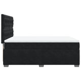 Box Spring Bed with Mattress Black 140x190 cm Velvet 3290914