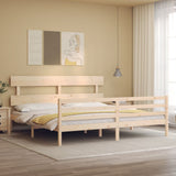 Bed Frame without Mattress Super King Size Solid Wood 3195106