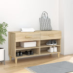 Shoe Cabinet Sonoma Oak 102x35x55 cm Engineered Wood 812819