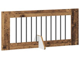 Foldable Dog Gate with Stands 6 pcs Old Wood 602 cm 892125