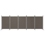 5-Panel Room Divider Anthracite 433x180 cm Fabric 350268