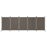 ZNTS 5-Panel Room Divider Anthracite 433x180 cm Fabric 350268