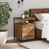 ZNTS Bedside Cabinet Artisan Oak 44x45x60 cm Engineered Wood 857256