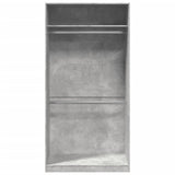 Wardrobe Concrete Grey 100x50x200 cm Engineered Wood 3307804