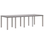 Garden Dining Set 11 pcs Light Grey Polt rattan 3378611