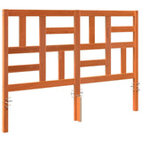 Bed Headboard Wax Brown 145.5 x 4 x 104 cm Solid Pine Wood 867397