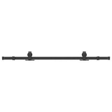 Sliding Door Hardware Kit 152 cm Steel Black 4009718