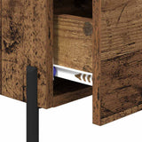 Bedside Cabinet Old Wood 40 x 35 x 47.5 cm Engineered Wood 882025