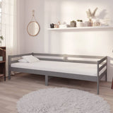 Day Bed without Mattress Grey Solid Wood Pine 90x200cm 806932