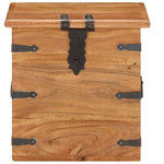 ZNTS Chest 40x40x40 cm Solid Acacia Wood 289645