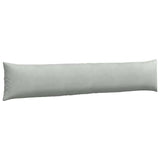 Sofa Pillows 2 pcs Light Grey 200 x 40 cm Corduroy Fabric 42013885