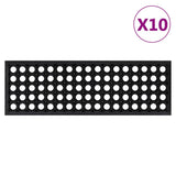 Stair Treads 10 pcs 25x75 cm Rubber 155631