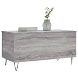 Coffee Table Grey Sonoma 90x44.5x45 cm Engineered Wood 830978