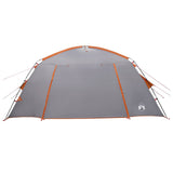 Cabin Tent Grey and Orange 400 x 210 x 180 cm Polyester 42028517