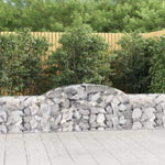 Arched Gabion Baskets 12 pcs 300x30x60/80 cm Galvanised Iron 3146495