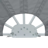 Collapsible Terrace Side Awning Grey 160 cm 44575
