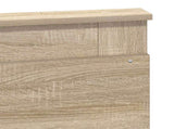 Bed Frame with Headboard Sonoma 120 x 200 cm Solid Pine Wood 3410114