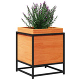 ZNTS Garden Planter Wax Brown 40x40x50 cm Solid Wood Pine 847020