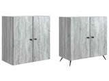 Cabinet Set 2 pcs Grey Sonoma Engineered Wood 3416868