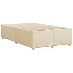 Bed Frame without Mattress Cream 120x190 cm Small Double Fabric 3284720