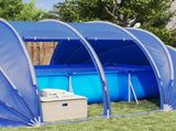 Pool Tent Dome 538 x 440 x 204 cm Azure Blue 42001136