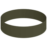 Garden Planter Olive Green 90 x 90 x 20 cm Cold-rolled Steel 873651